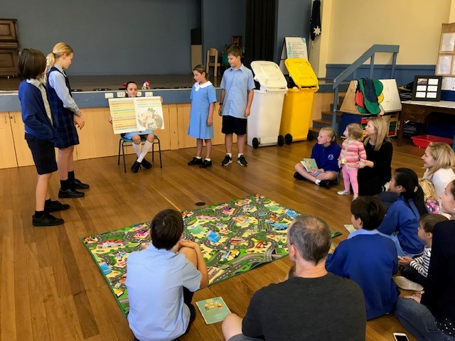 Year 6 & Playgroup doing STEM - St Mary's, Manly